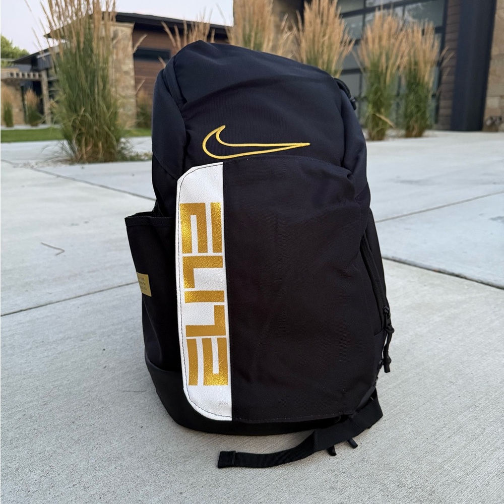Nike Black and Gold Elite Backpack